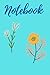 Notebook: Retro Floral Blank Lined Notebook