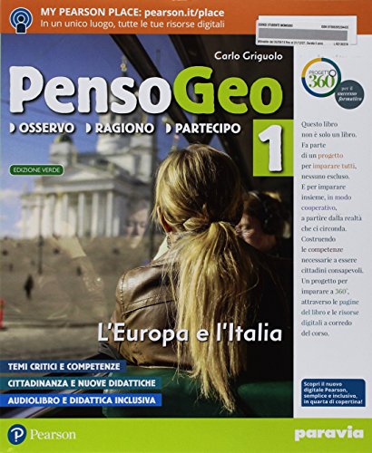 PensoGeo. Ediz. verde. Con Atlante. Con L'imparafacile. Per la Scuola media (Vol. 1)