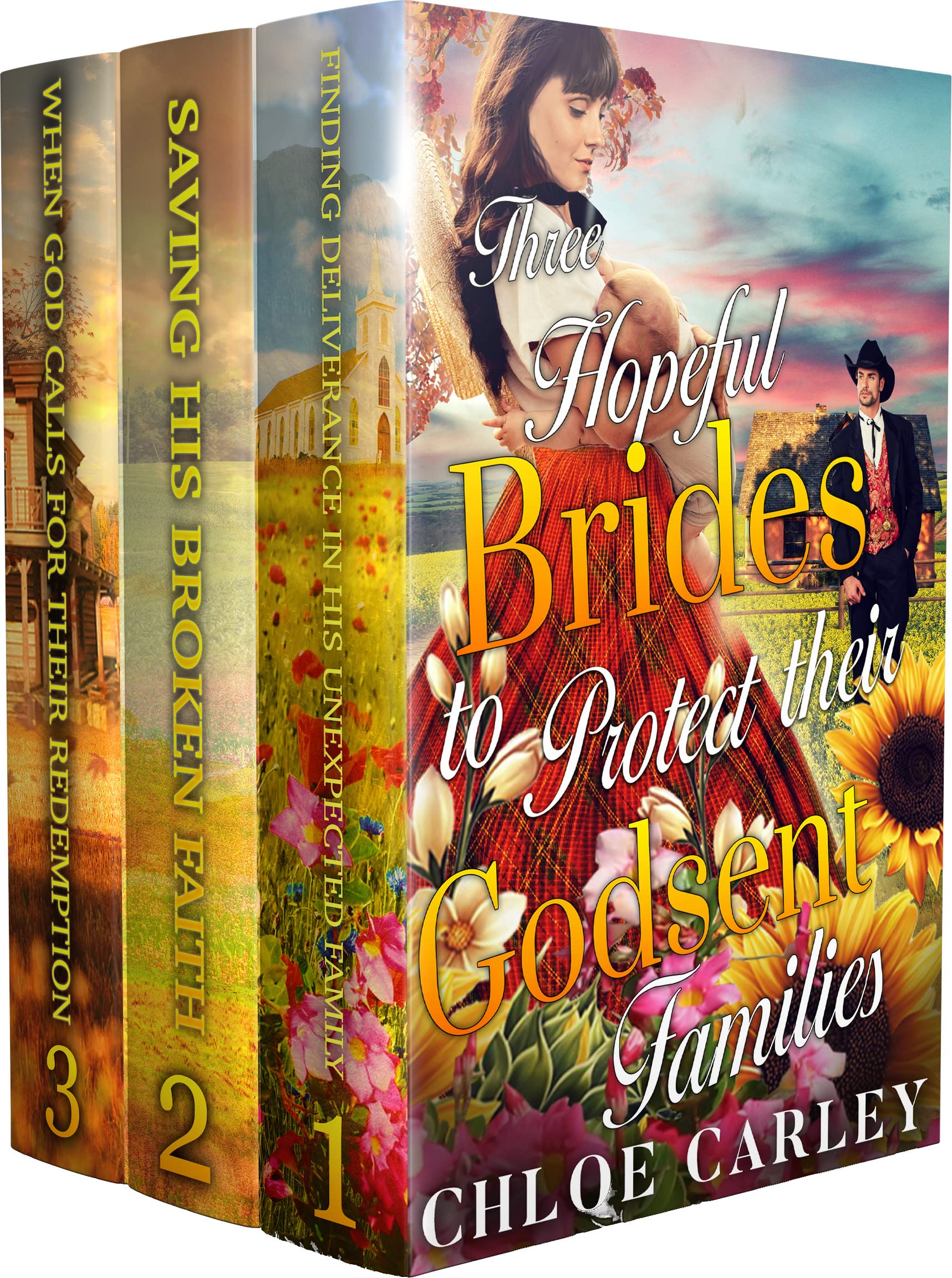 Three Hopeful Brides to Protect their Godsent Families: A Christian Historical Romance Collection (Kindle Edition)