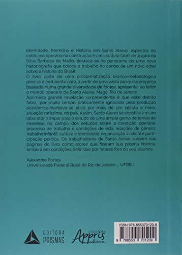 Identidade, Memória E História Em Santo Aleixo: Aspectos Do Cotidiano Operário Na Construção De Uma Cultura Fabril (Paperback)
