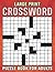 Large Print Crossword Puzzle Book For Adults by Jennifer Sherman