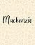 Mackenzie: Weekly Menu Planner & Grocery ListMeal Planner Notebook Weight Loss Planner