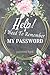 Help! I Need To Remember My Password by Jeff Publishing
