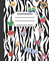 Composition Notebook college ruled: Zebra Y2K Aesthetic