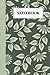 Green Floral NoteBook 6" x ...