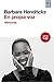 En propia voz by Barbara Hendricks