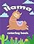 llama coloring book by Antonio Bachour