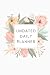 Undated Daily Planner: Goal...