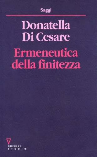 Ermeneutica della finitezza (Paperback)