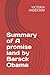 Summary of A promise land b...