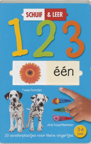 Schuif & leer 1 2 3 : 30 vensterplaatjes voor kleine vingertjes (Hardcover)