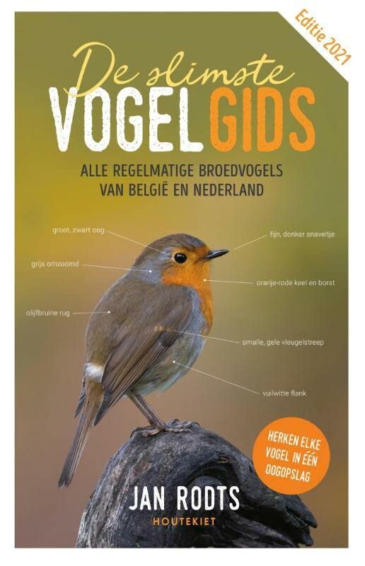 De slimste vogelgids: Alle regelmatige broedvogels van België en Nederland (Hardcover)
