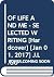 OF LIFE AND ME - SELECTED WRITING
