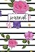 Black & White Rose Journal:...