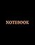 Notebook: Black Cover - Siz...