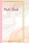Note book: pink marble, quote on back cover, note book 150 lined pages - 6 January 2022