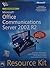 Microsoft Office Communications Server 2007 R2 Resource Kit (With CD ROM)
