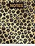 Stylish Gold Leopard Print Composition Notebook - 120 pages, ... by Ellora Brown