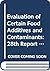 Evaluation of certain food ...