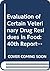 Evaluation of certain veter...