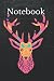 Notebook: 200 page Black cover Deer head notebook
