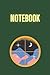 Notebook: Dark Green Blank Lined Notebook