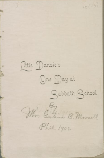Little Dansie's one day at Sabbath school.