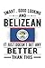 Belize Flag Lined Notebook:...