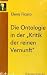 Die Ontologie in der 'Kriti...