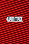 Notebook: 6"x9", Red Abstract Pattern Cover, Paperback - College Ruled 100 Pages