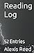 Reading Log: 52 Entries