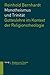 Monotheismus Und Trinitat by Reinhold Bernhardt