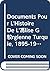 Documents Pour L'Histoire D...
