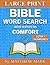 Large Print Bible Word Search – with Verses on Comfort by Matthew Mark