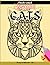 Thick lined coloring book for adults: Purring and Relaxation, 50 Cats to color and Relieve Stress or anxiety