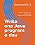 Write one Java program a da...