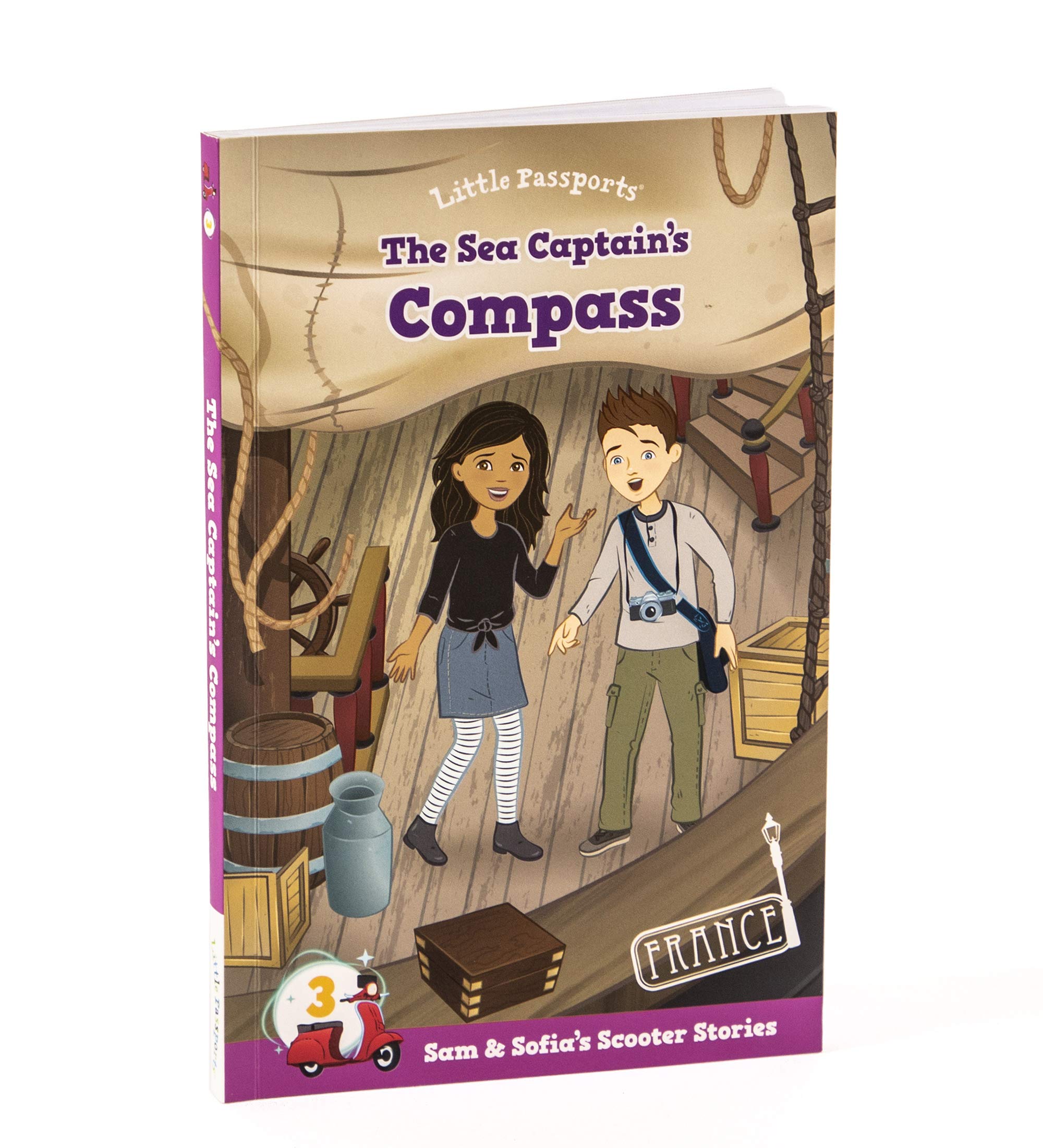 The Sea Captain's Compass: France (Sam & Sofia's Scooter Stories, #3)