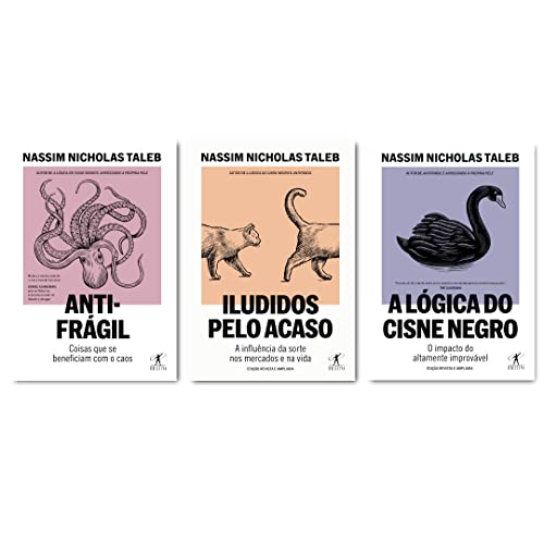 Kit Nassim Nicholas Taleb: Antifrágil, Iludidos pelo acaso e A lógica do cisne negro (Paperback)
