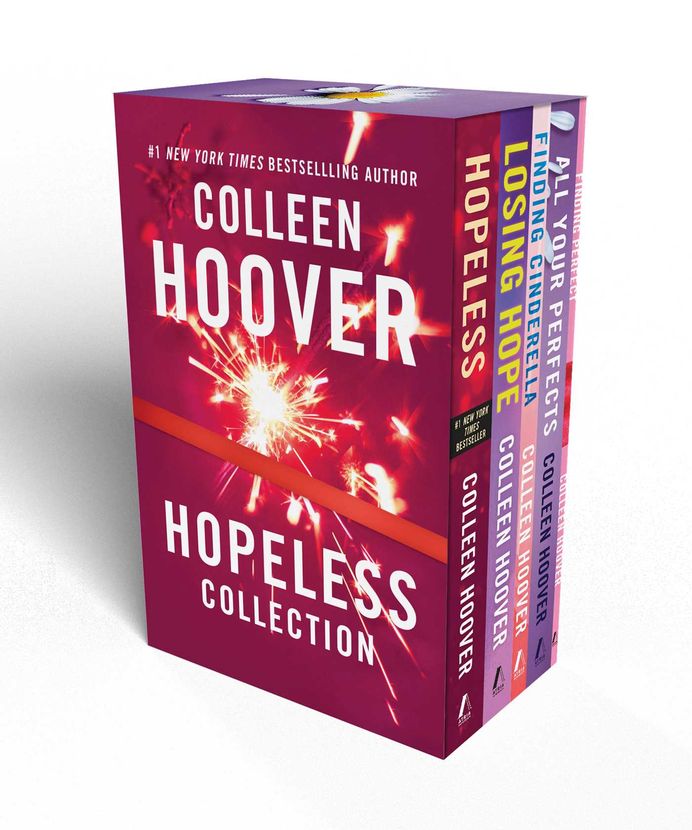 Colleen Hoover Hopeless Boxed Set: Hopeless, Losing Hope, Finding Cinderella, All Your Perfects, Finding Perfect ? Box Set by Colleen Hoover book cover
