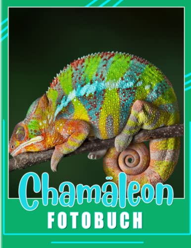 Chamäleon Fotobuch: Ein kleines Tier, dargestellt durch 40 bunte Seiten im Inneren | Geschenke für Fans jeden Alters an besonderen Tagen (German Edition)