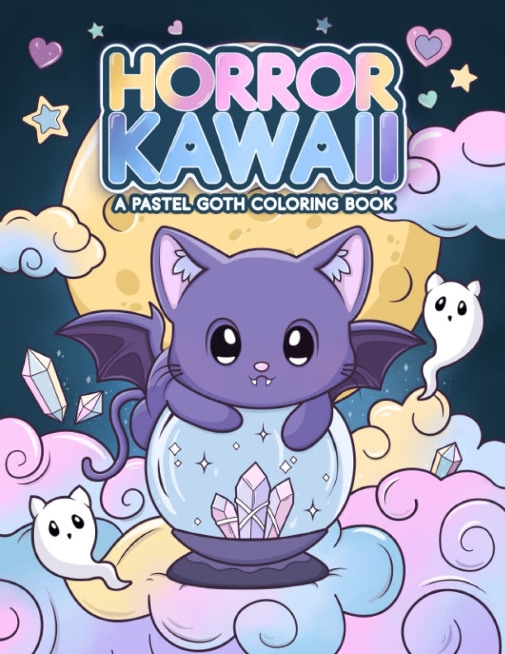 Horror Kawaii: A Pastel Goth Coloring Book: Cute & Creepy Gothic Chibi Coloring Pages For Adults (Paperback)