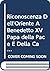 Riconoscenza Dell'Oriente A Benedetto XV Papa della Pace E De... by Rinaldo Marmara