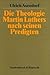 Die Theologie Martin Luthers nach seinen Predigten by Ulrich Asendorf