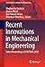 Recent Innovations in Mechanical Engineering: Select Proceedings of ICRITDME 2020