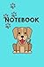 Notebook: Dog Blank Lined N...