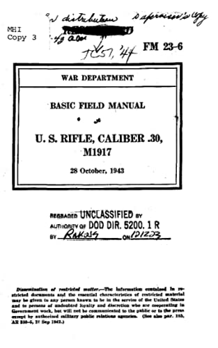 FM 23-6 U. S. RIFLE, CALIBER .30, M1917 (28 October, 1943)