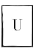 U Notebook: Simple U initial notebook, 100 lined pages