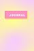 Trendy Ombre Journal for school, work, diary, household by LILY B