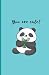 You are cute! Panda Noteboo...