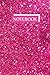 Notebook with pink glitter ...